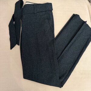 LOFT Navy Women's Trousers with tie